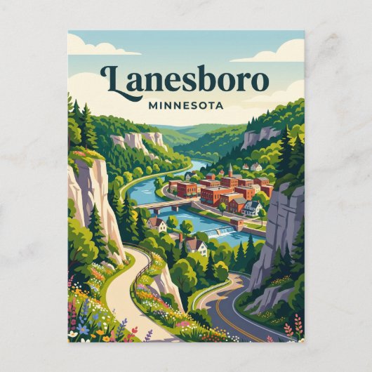 Lanesboro USA Briefkaart (Voorkant)