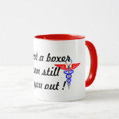 l'anesthésie assomment la tasse drôle de calembour (Devant droit)