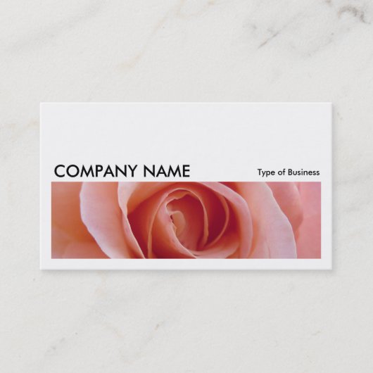 Lang Afbeelding 058 - Roze Roos Visitekaartje (Voorkant)