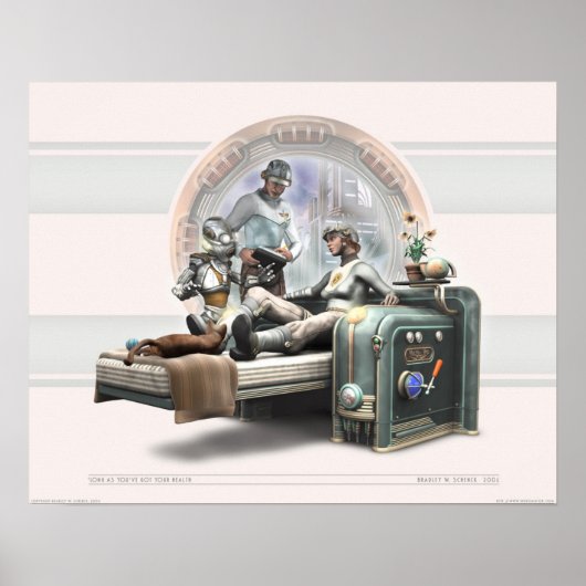 'Lang als je je gezondheid hebt (20x16') Poster (Voorkant)