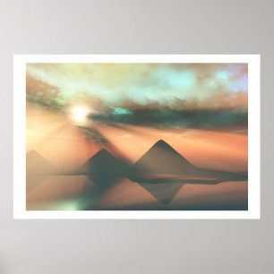 LANG DE NILE-AFDRUKKING POSTER