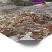 Lang haar in het bos poster (Hoek)