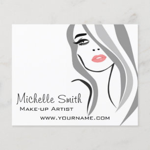 Lang haar kapster make-up artiest branding flyer