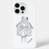 Lang haar meisje met lint Case-Mate iPhone case (Achterkant)