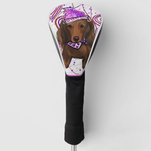 LANG HAIRED DOXIE GOLFHEADCOVER (Voorkant)