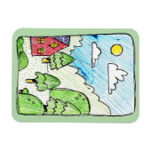 Lang landschap magneet (Horizontaal)