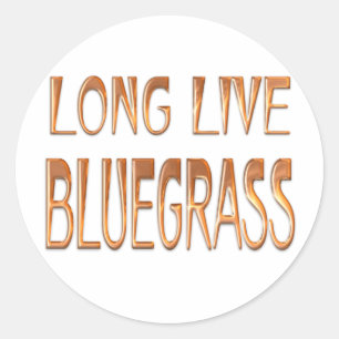 Lang leve Bluegrass Ronde Sticker
