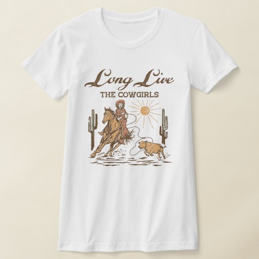 Lang leve de cowgirls t-shirt (Laagn)