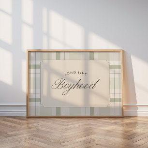 Lang leve de jongensjaren Vintage kinderkamer muur Poster