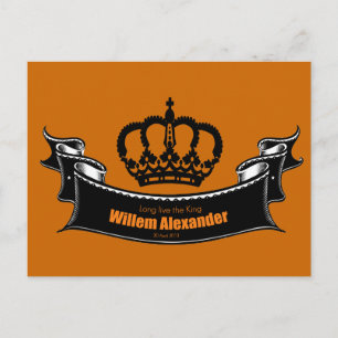 Lang leve de koning briefkaart