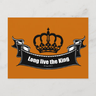 Lang leve de koning briefkaart