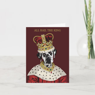 Lang leve de Koning Dalmatische Vaderdag Kaart