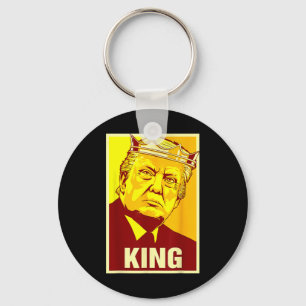 Lang leve de koning Donald Trump Trump Koning Amer Sleutelhanger