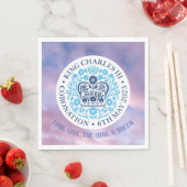 Lang leve de koning en de koningin. Bewerkbaar. Servet (Insitu)