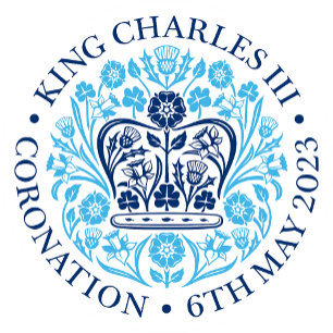 Lang leve de Koning & Koningin Bewerkbaar. Vierkante Sticker