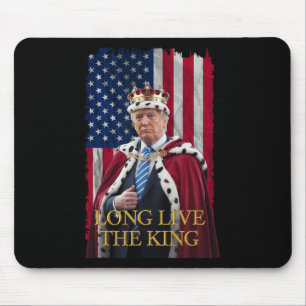 Lang leve de koning Vintage Retro Trump Portret 4t Muismat