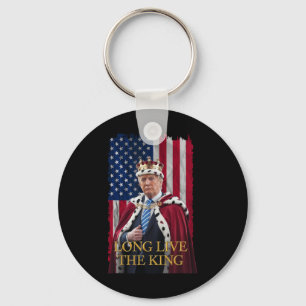Lang Leve De Koning Vintage Retro Trump Portret 4t Sleutelhanger