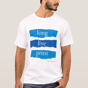 lang leve print t-shirt