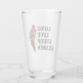 Lang leve steile rangen fietsen glas (Achterkant)