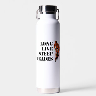 Lang leve steile rangen fietsen waterfles