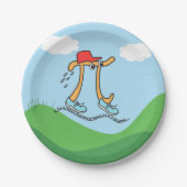 Lang lopend PI - Funny Pi Guy Paper Bord (Voorkant)