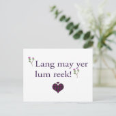 Lang May Yer Lum Reek Briefkaart (Staand voorkant)
