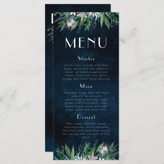 Lang menu 4x9 Sjabloon 9, (Voorkant / Achterkant)