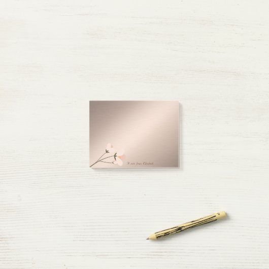 Lang stijlvolle, elegante ventilator post-it® notes (Op bureau)