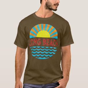 lang strand zon en golven t-shirt