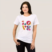 Lang Tri-Blend Shirt (Voorkant volledig)