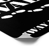 Lang weg van iedereen grappig Poster blabla (Hoek)