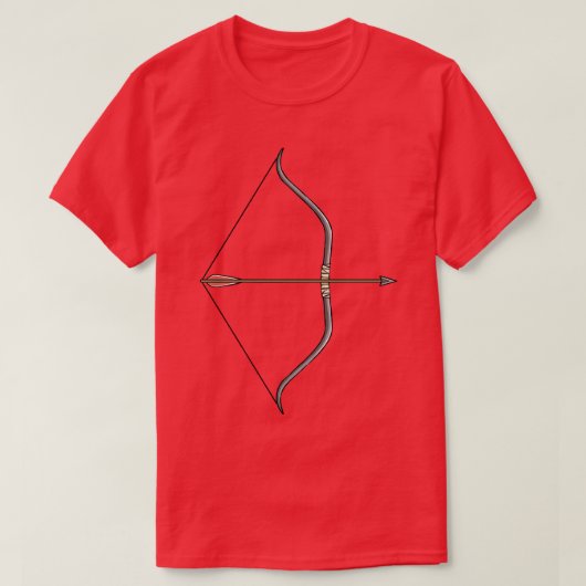 Langboogschutter Boog RPG Fantasy Middeleeuws T-shirt (Design voorkant)