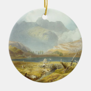 Langdale Pikes uit het "District van het Engelse m Keramisch Ornament