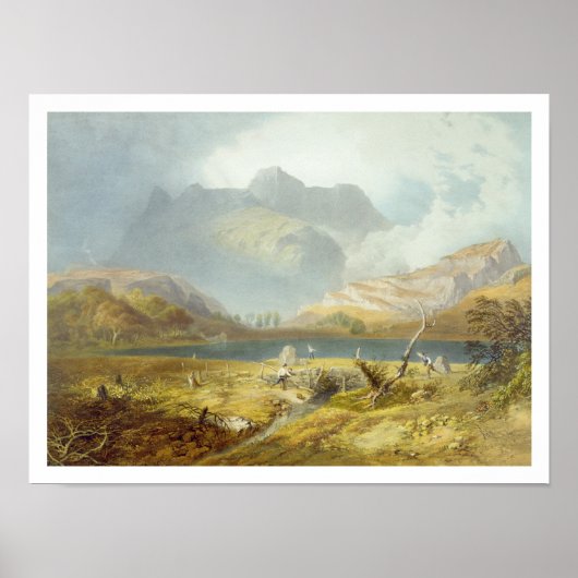 Langdale Pikes uit het "District van het Engelse m Poster (Voorkant)