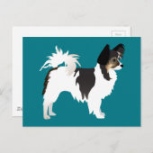 Langdurig Chihuahua of Papillon Basic Design Briefkaart (Voorkant / Achterkant)