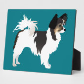 Langdurig Chihuahua of Papillon Basic Design Fotoplaat (Zijkant)
