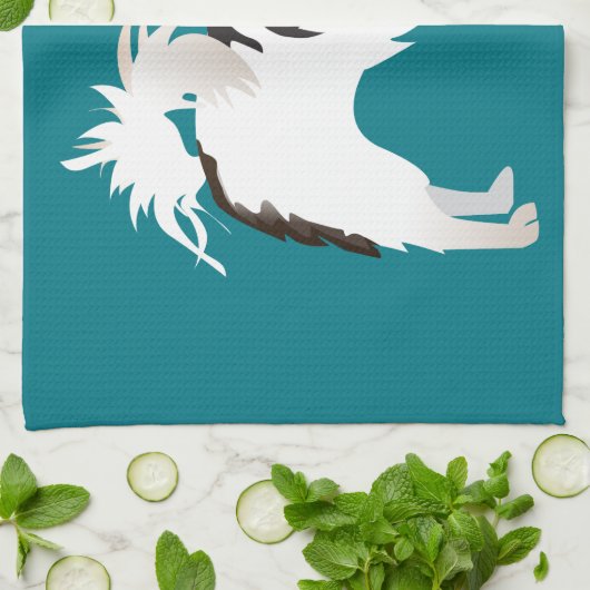 Langdurig Chihuahua of Papillon Basic Design Theedoek (Gevouwen)