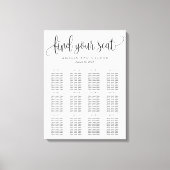 Langdurig kalligrafiesediagram Gewikkeld Canvas (Voorkant)