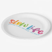 Langdurig leven papieren bordje (Gekanteld)