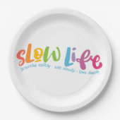 Langdurig leven papieren bordje (Voorkant)