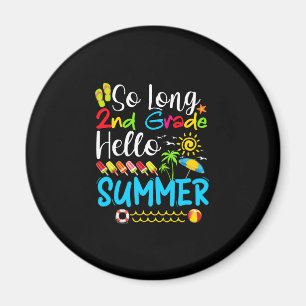 Lange 2e klas Hallo zomerdag op school. Magneet