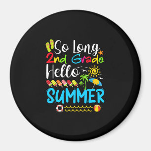 Lange 2e klas Hallo zomerdag op school. Magneet