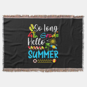 Lange 4e graad Hallo zomerdag op school. Deken