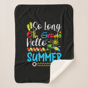 Lange 6e klas Hallo zomerdag op school. Sherpa Deken