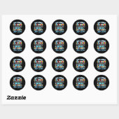 Lange 8e graad Hallo High School Afstuderen Fun Ronde Sticker (Vel)