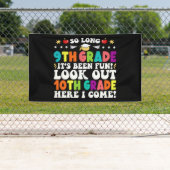 Lange 9de graad Kijk uit 10de graad hier. Spandoek (Insitu)