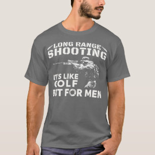 Lange afstand als Golf, maar voor mannen T-shirt