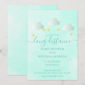 Lange afstand Baby shower per Mail Boy Neutral Kaart (Voorkant / Achterkant)