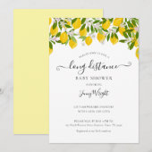 Lange afstand douche per Mail Baby shower Lemons Kaart (Voorkant / Achterkant)