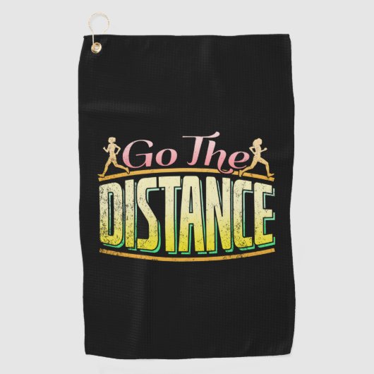Lange afstand vrouwen — marathonloper golfhanddoek (Voorkant)